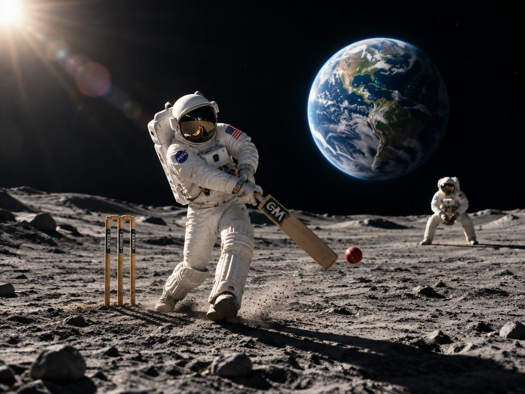 Cricket on the Moon